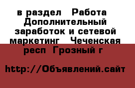 в раздел : Работа » Дополнительный заработок и сетевой маркетинг . Чеченская респ.,Грозный г.